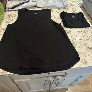 Athletic Works Black Tank Top Set of 2
